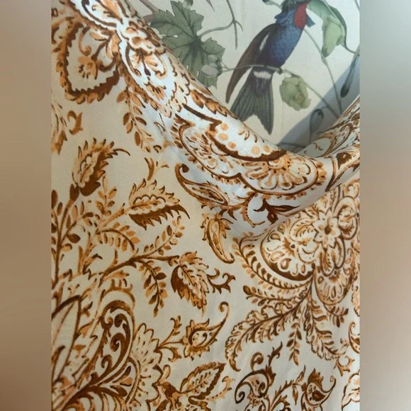 SOLD 🙈 Dress Forum Satin Paisley Dress *oversized - Picture 4 of 5